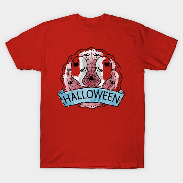 Halloween Theme T-Shirt by Mako Design 